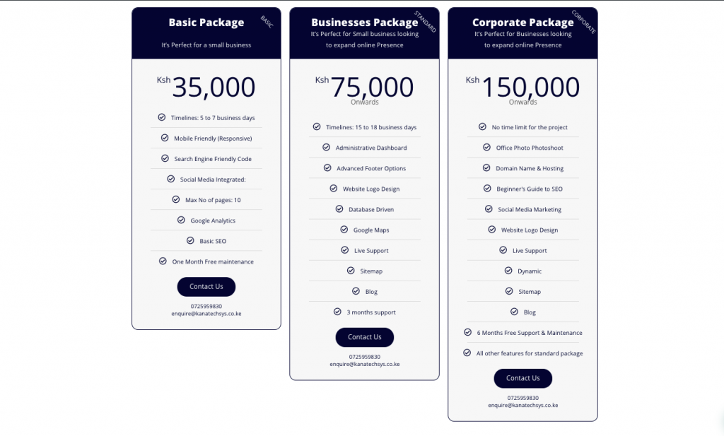  How Much Does It Cost To Design A Website In Kenya 0725959830