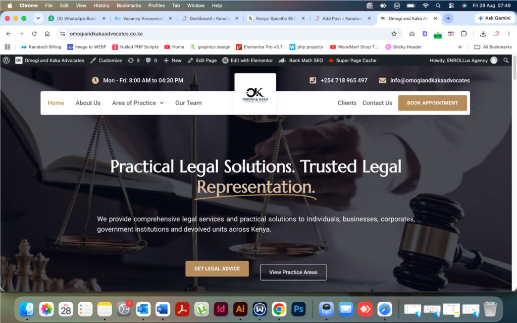 Website redesign services in Nairobi