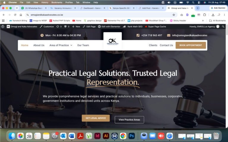 Website redesign services in Nairobi